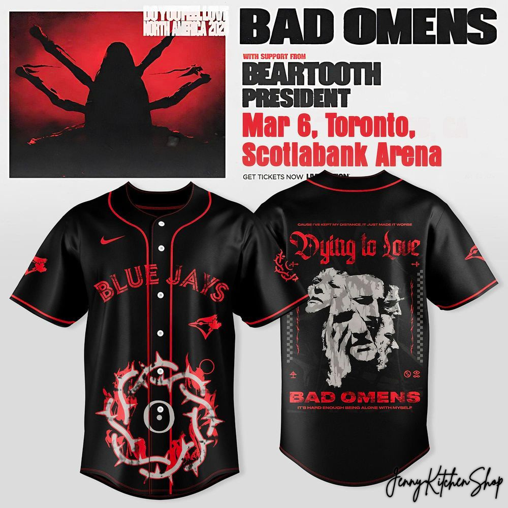 Toronto Blue Jays 2026 x Omens Do You Feel Love North American Tour Jersey
