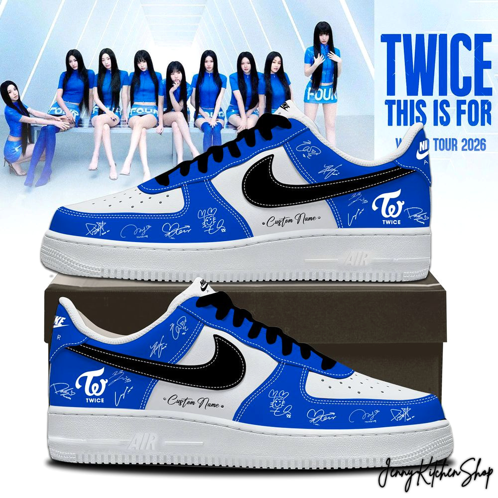 Twice This Is For World Tour 2026 Limited Blue Sneakers