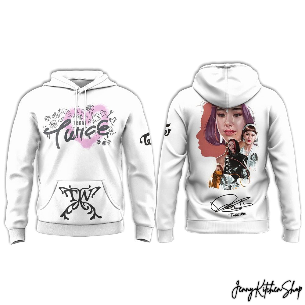 Twice This Is For World Tour in 2026 Signature Art Graphic Hoodie