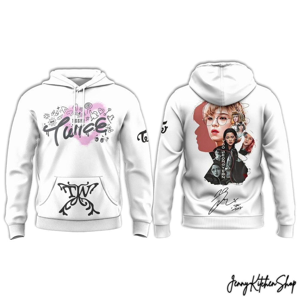 Twice This Is For World Tour in 2026 Signature Art Graphic Hoodie