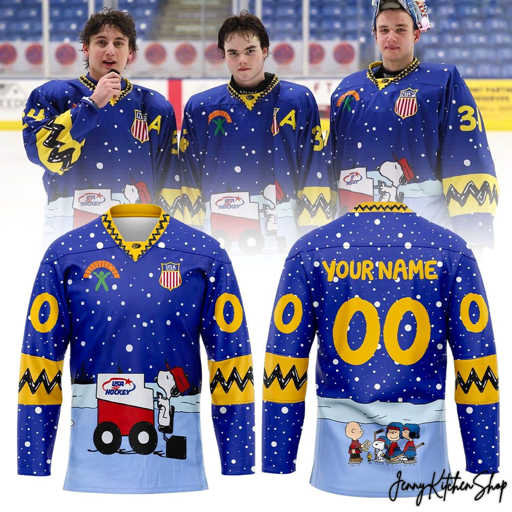 USA Hockey x Peanut 75th Anniversary Custom Hockey Jersey