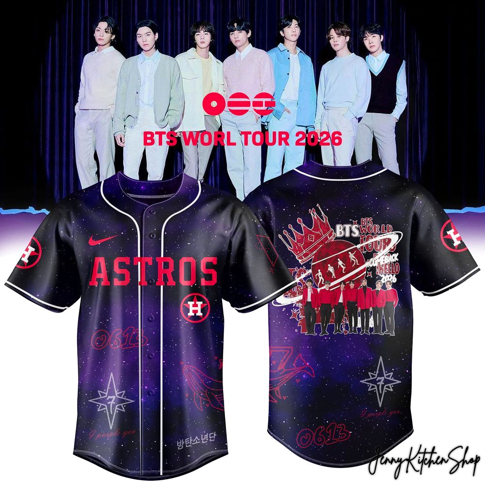 2026 BTS World Tour Houston Astros Fans Jersey