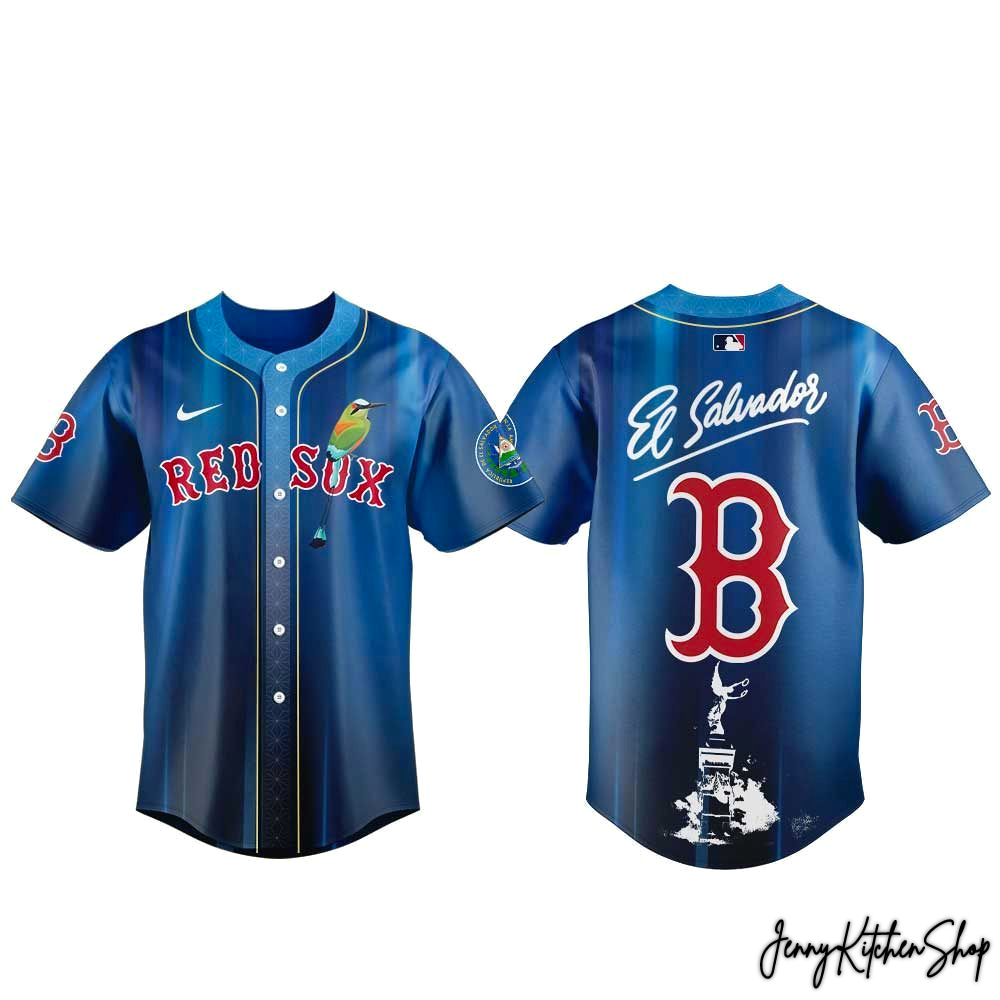 Boston Red Sox Salvadoran Heritage Day 2026 Baseball Jersey