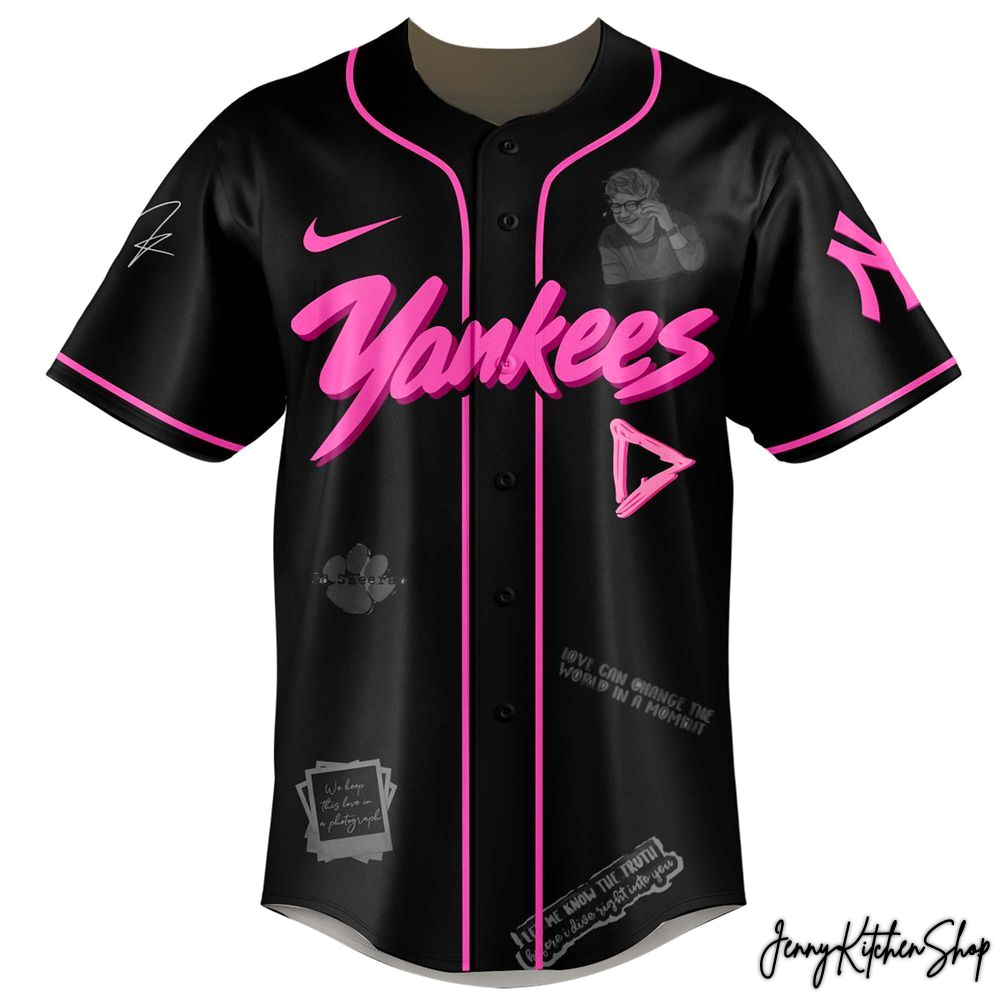Ed Sheeran x New York Yankees Loop Tour 2026 Jersey