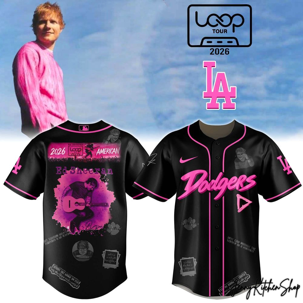 Loop Tour 2026 Ed Sheeran x Los Angeles Dodgers Jersey