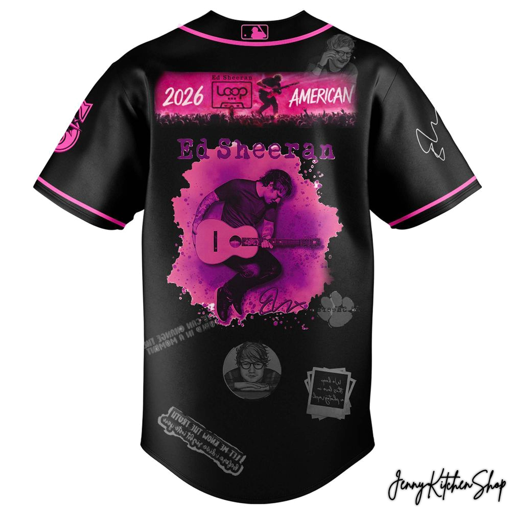 Loop Tour 2026 Ed Sheeran x Seattle Mariners Baseball Jersey