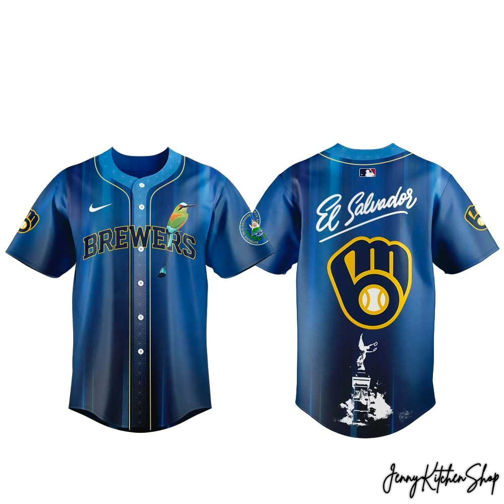 Milwaukee Brewers Salvadoran Heritage Day 2026 Jersey