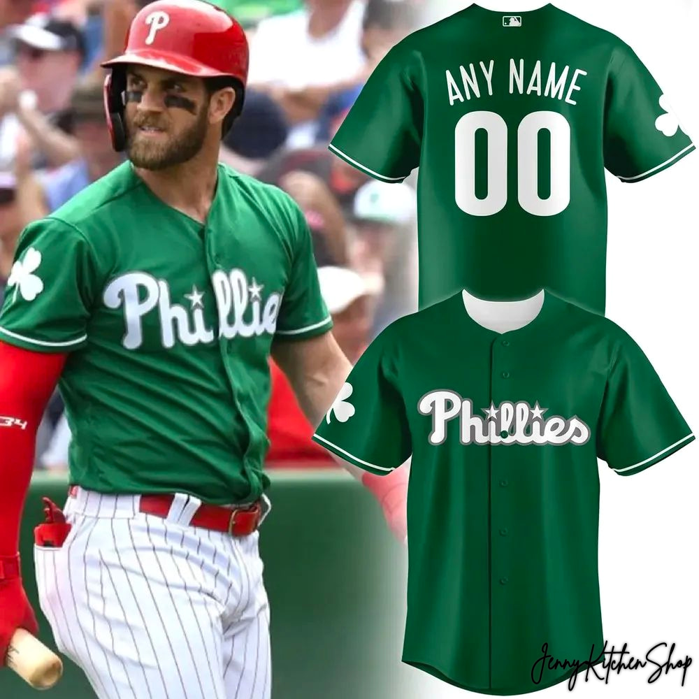 Philadelphia Phillies 2026 St Patrick's Day Custom Jersey