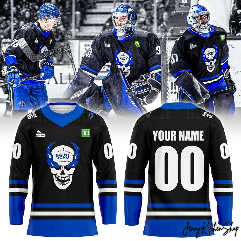 Saint John Sea Dogs Stone Cold Austin 2026 Uniform Hockey Jerssey