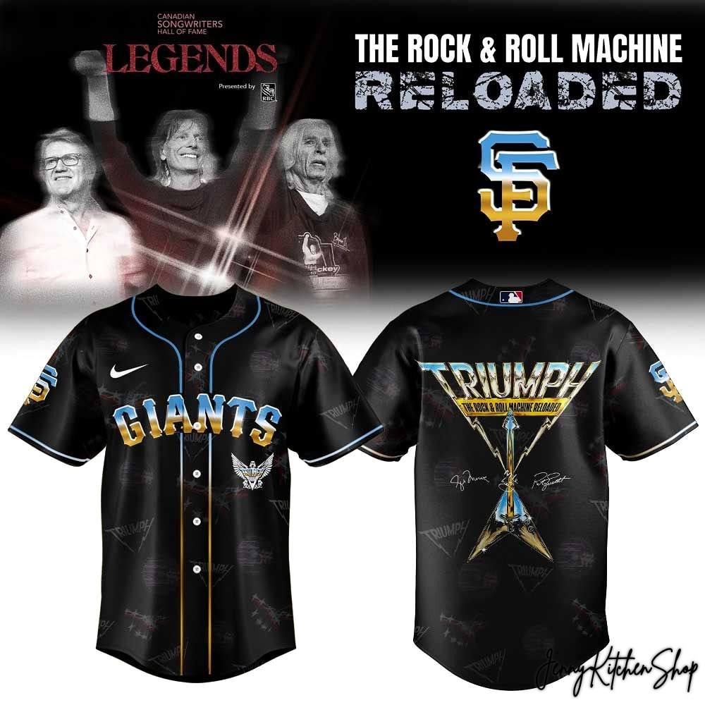 San Francisco Giants x Triumph The Rock & Roll Machine Reloaded 2026 Tour Jersey