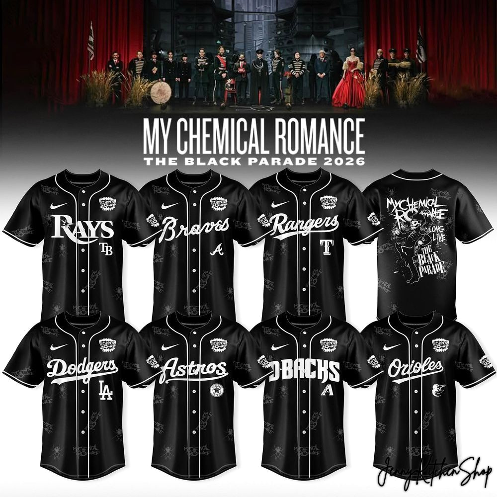 The Black Parade 2026 MLB x My Chemical Romance Collection Jersey