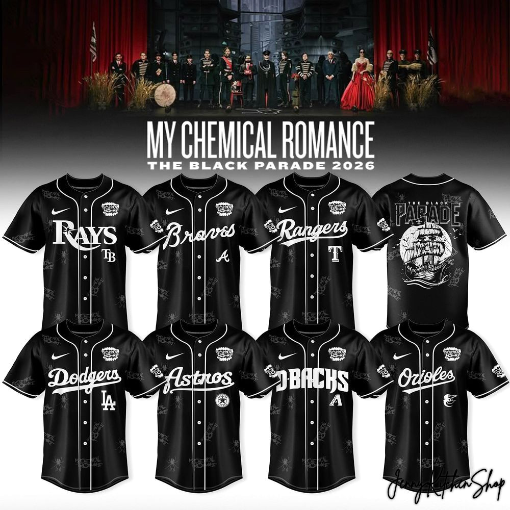 The Black Parade 2026 MLB x My Chemical Romance Collection Jersey