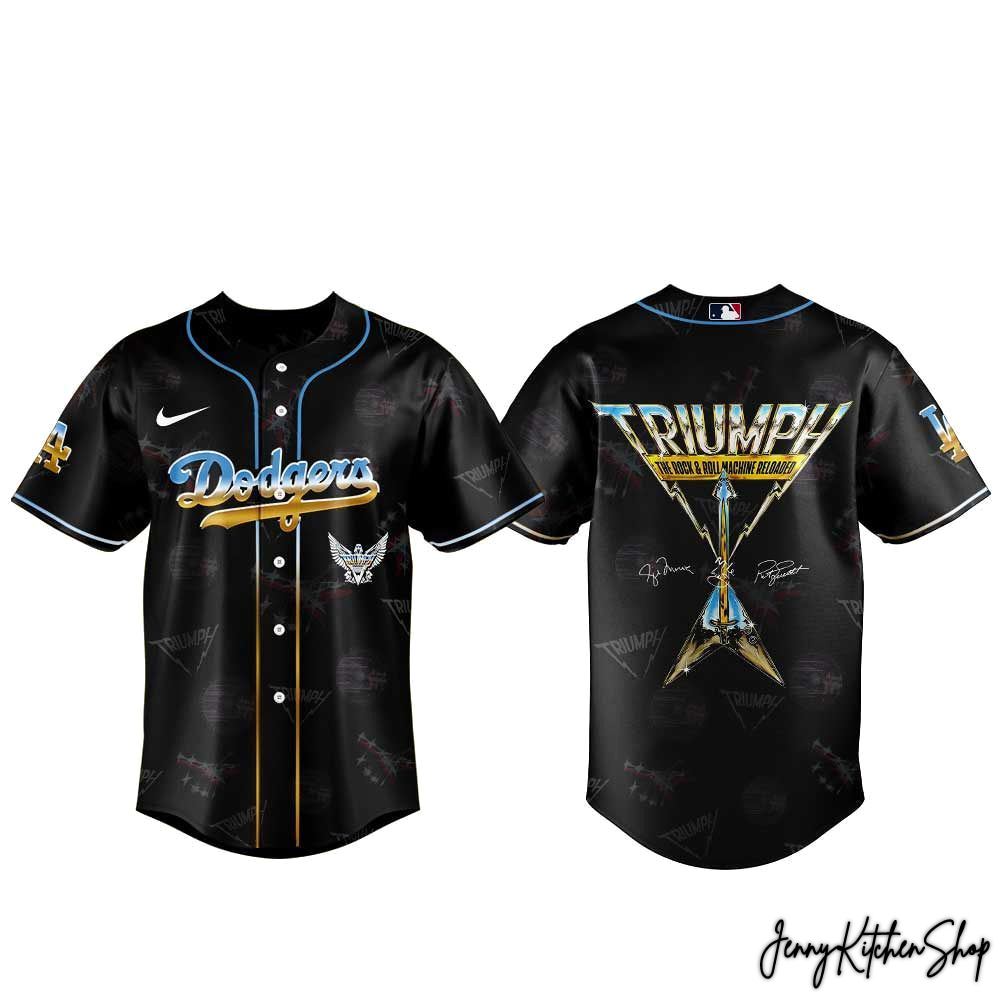 The Rock & Roll Machine Reloaded Tour 2026 Los Angeles Dodgers x Triumph Jersey