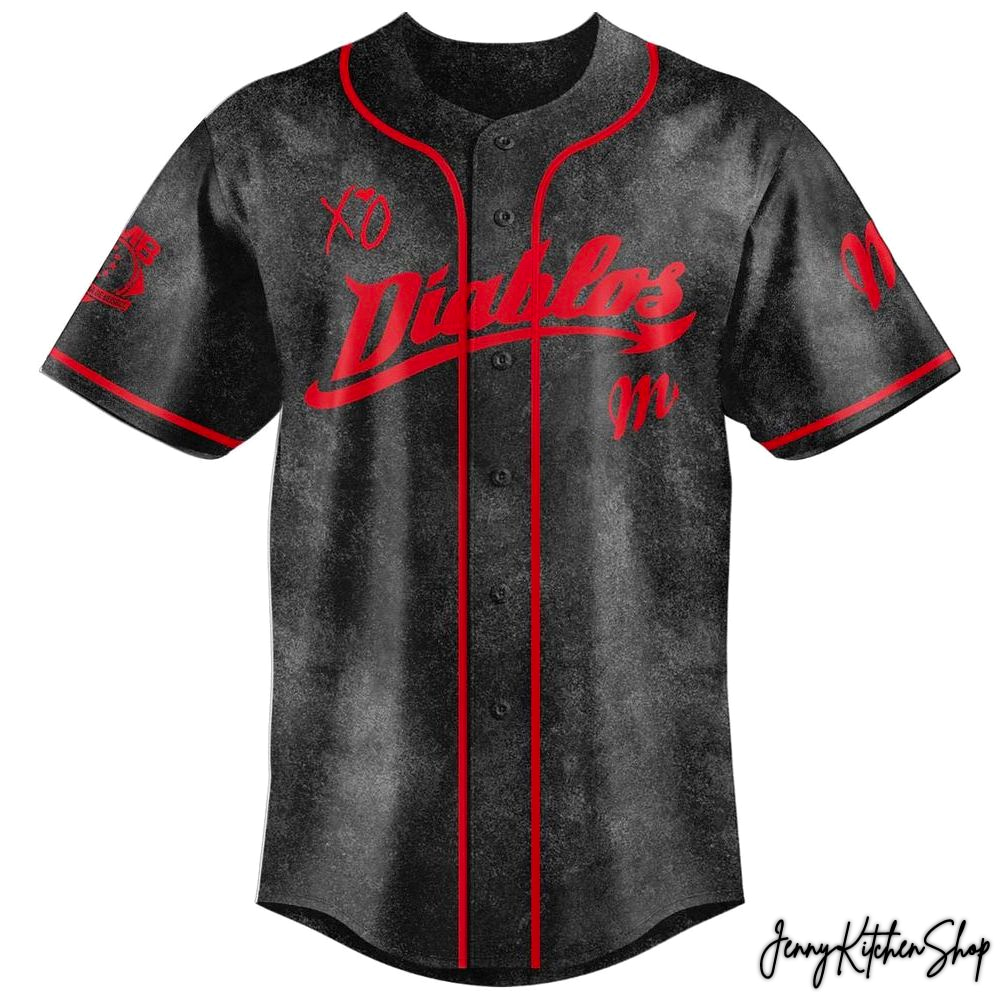 The Weeknd After Hours Til Dawn 2026 Diablos Mx Baseball Jersey