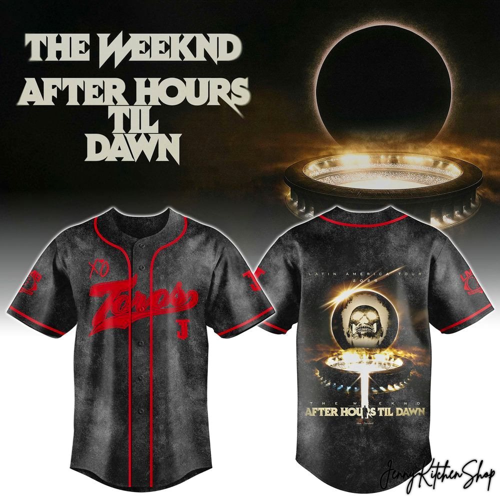 The Weeknd After Hours Til Dawn 2026 Zorros Tijuana Baseball Jersey