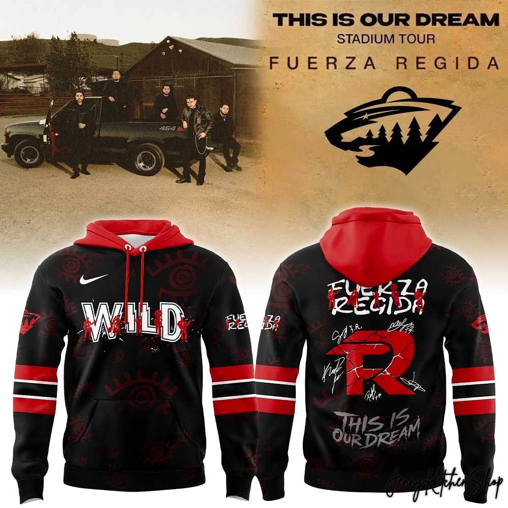 This is our Dream Stadium Tour 2026 Minnesota Wild x Fuerza Regida Special Hoodie