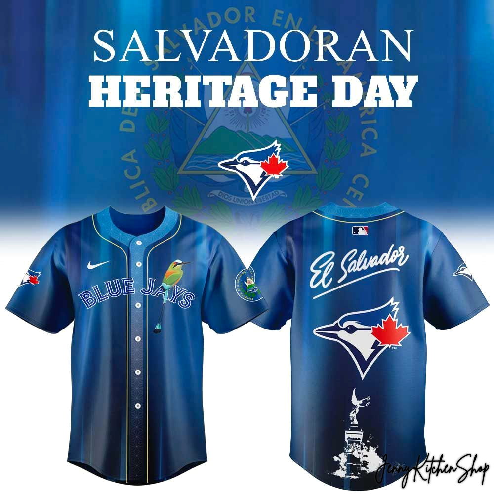 Toronto Blue Jays Salvadoran Heritage Day 2026 Baseball Jersey