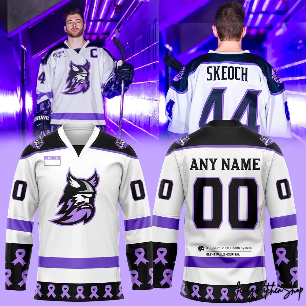 Adirondack Thunder Fight Cancer Hockey Jersey