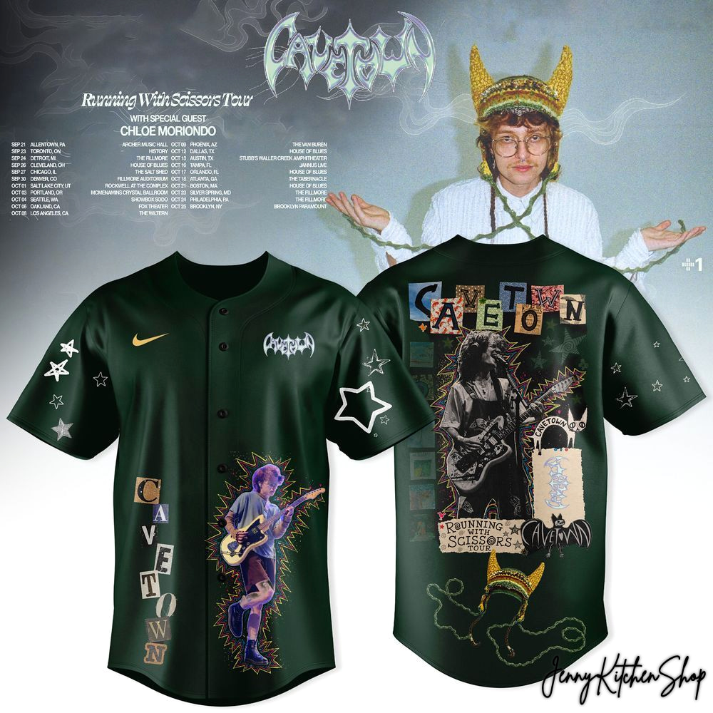 Cavetown Running With Scissors Tour 2026 Merch Fans Baseball Jersey