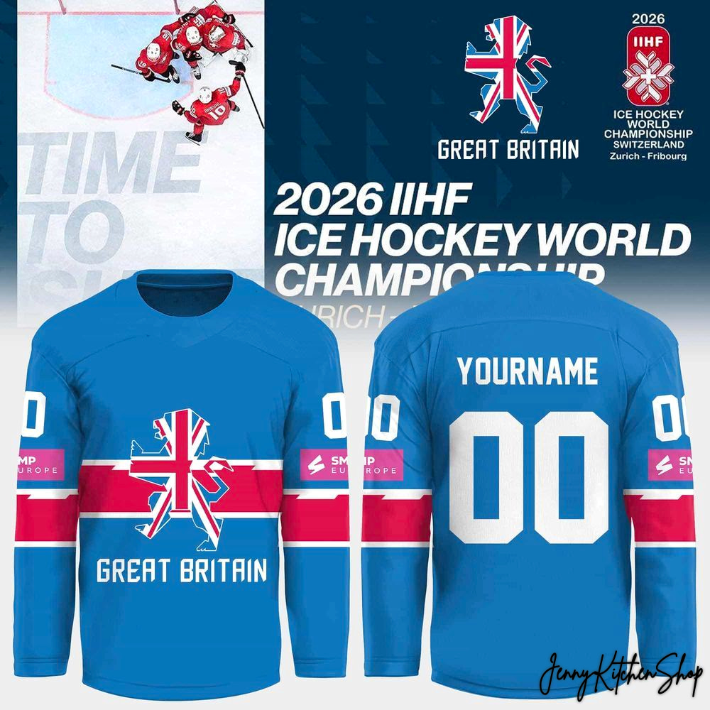 Great Britain IIHF Ice Hockey World Champions 2026 Hockey Jersey