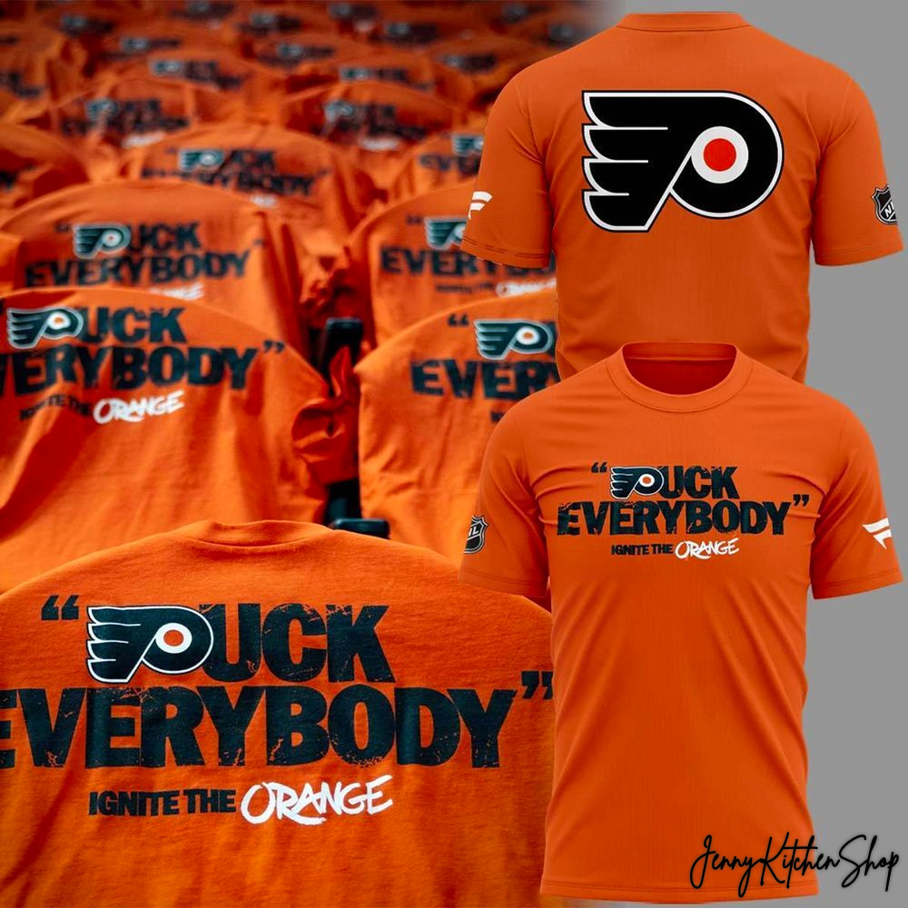 Philadelphia Flyers Puck Everybody Ignite The Orange 2026 T-Shirt