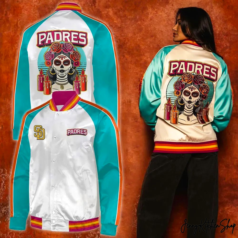 San Diego Padres 2026 Día de los Muertos Special Baseball Jacket
