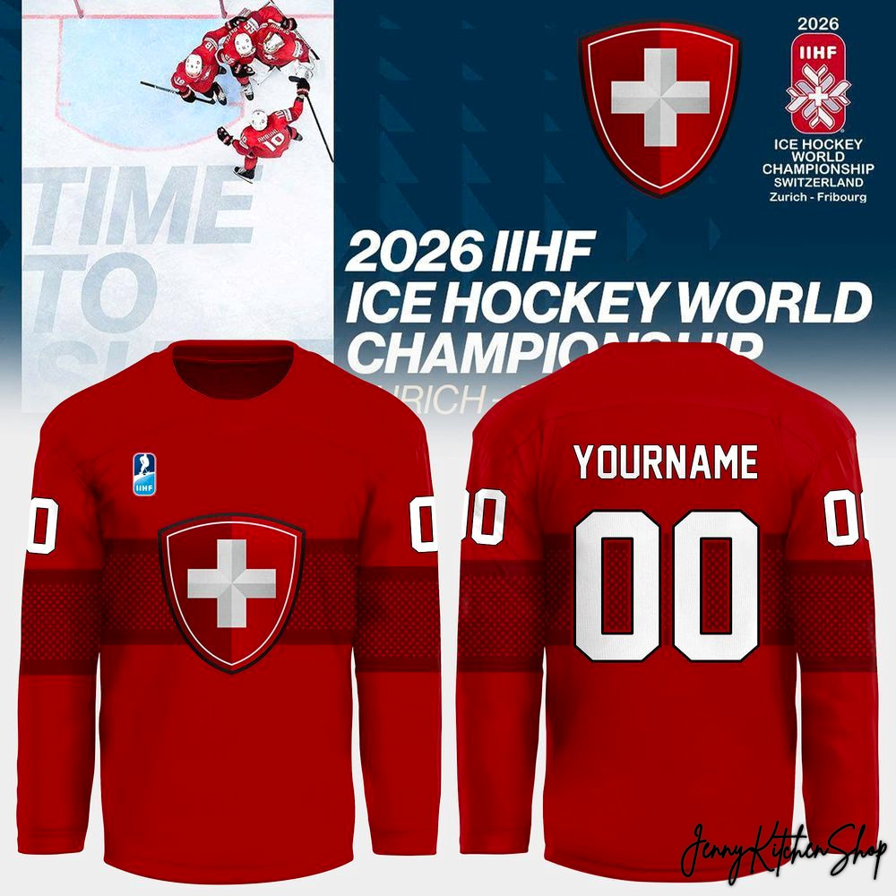 Switzerland IIHF Ice Hockey World Champions 2026 Hockey Jersey